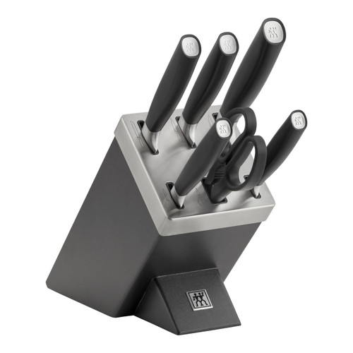 Zwilling - All * Star 7 PC Self Sharpening Knife Block Set Black