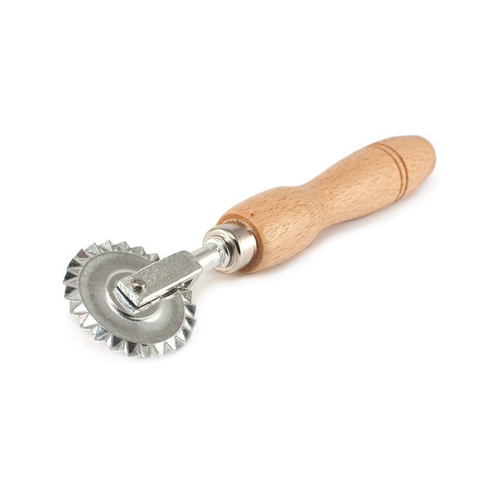 Adamo - Pasta Cutter-Steel Wheel, Beech Wood Handle