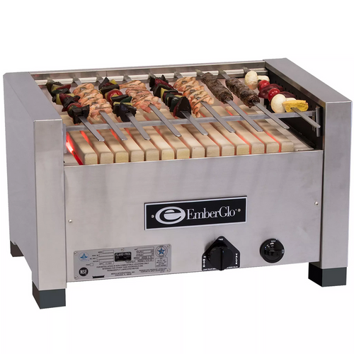 EmberGlo - 25C Kabob 26" Open Front Natural Gas Charbroiler - 5010400