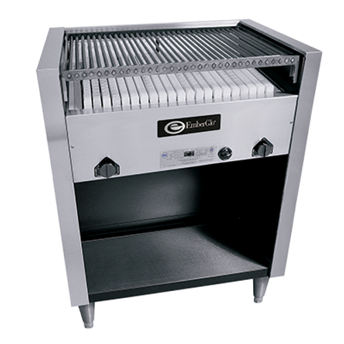 EmberGlo - 31F 36" Mid Closed Front Floor Standing Natural Gas Charbroiler No Grate - 5020204