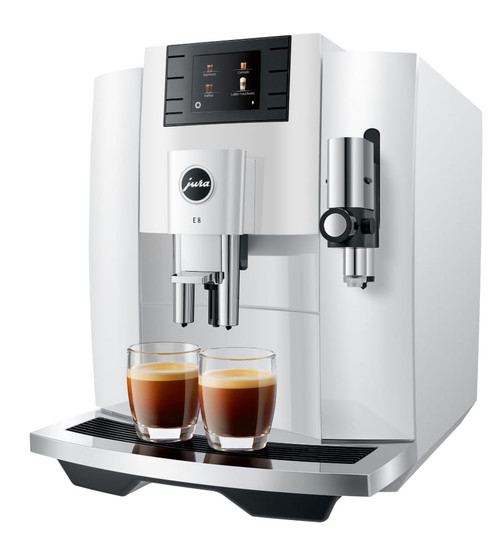 JURA - E8 Piano White Coffee Machine - 15422