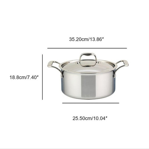 Meyer - SuperSteel 5 L Try-Ply Dutch Oven With Lid
