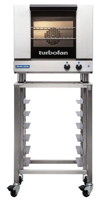 Turbofan - 24" Half Size Sheet Pan Manual Electric Convection Oven w/ Stand 220-240V - E23M3.SK23