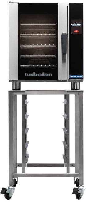 Turbofan - 24" Half Size Sheet Pan Touch Screen Electric Convection Oven w/ Stand 220-240V - E33T5.SK33