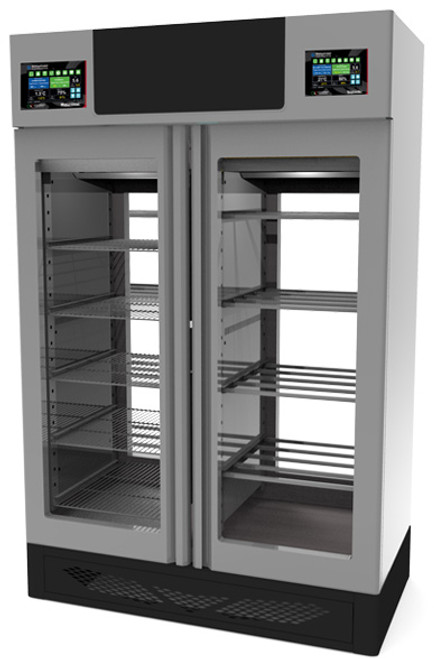 Maturmeat - Stagionello + Maturmeat Dual Zone Combo Curing Cabinet w/ Rear Glass Panel - 45376