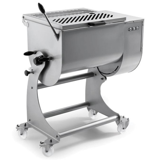 Omcan - 88 L Heavy Duty Stainless Steel Meat Mixer - 47134