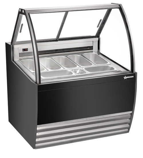 Omcan - 41" Gelato Display Showcase Black - 49006