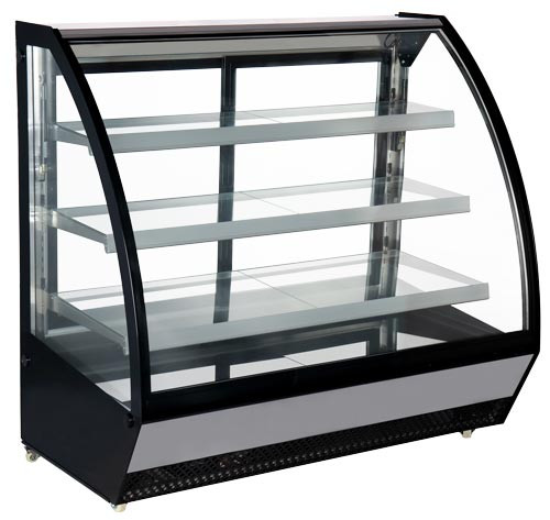 Omcan - 60" Curved Glass Refrigerated Display Case - 46471