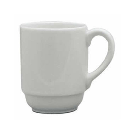Continental- Plain White 10 Oz Stacking Mug