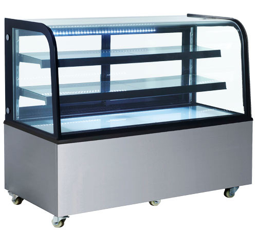Omcan - 60" Curved Glass Refrigerated Display Case - 47105