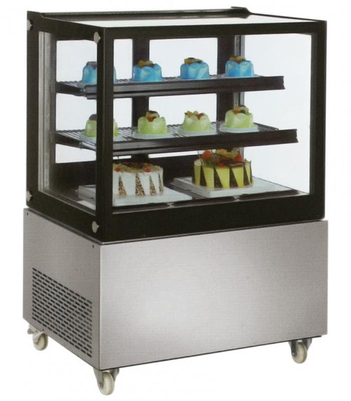Omcan - 48" Square Glass Refrigerated Display Case - 39540