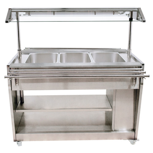 Omcan - 48" Stainless Steel Sealed Well Steam Table - 44506