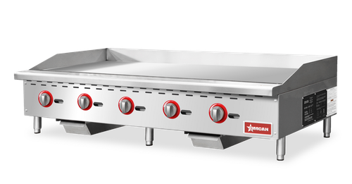 Omcan - 60" Countertop Gas Griddle w/ 5 Burners - 47366
