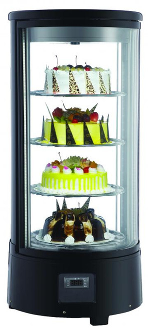 Omcan - 18" Countertop Rotating Refrigerated Showcase - 39552