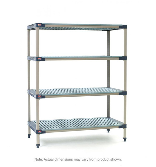 Metro X346G4 MetroMax 4 Grid 4-Shelf Stationary Shelving Unit - 18" x 42" x 63"