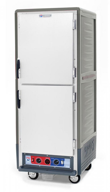 Metro C539-CDS-4-GY C5 3 Series Heated Holding and Proofing Cabinet with Solid Dutch Doors - Gray
