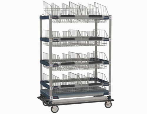Metro MXIV4 MetroMax i I.V. 8-Basket Solution Cart - 24" x 42" x 60"