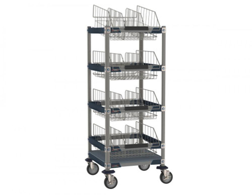 Metro MXIV1 MetroMax i I.V. 4-Basket Solution Cart - 24" x 24" x 60"