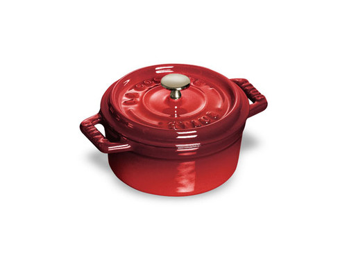 Staub - 0.25L (0.25 QT) Cherry Red Round Mini Cocotte