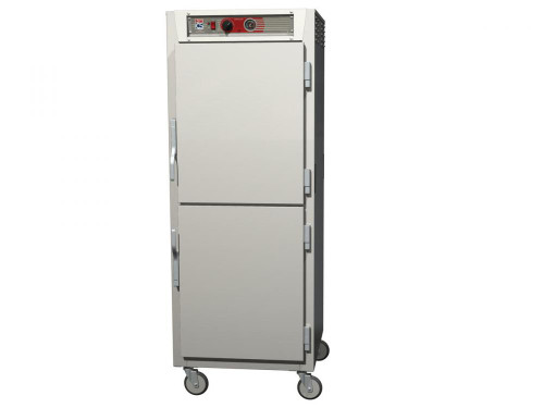 Metro C5 6 Series C569L-SDS-UPDS Full Size Insulated Low Wattage Pass-Through Holding Cabinet with Solid Dutch Doors and Stainless Steel Universal Slides