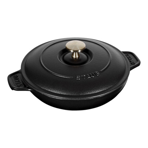 Staub - 0.75L / 0.75 Qt. Matte Black Round Casserole - 40509-579