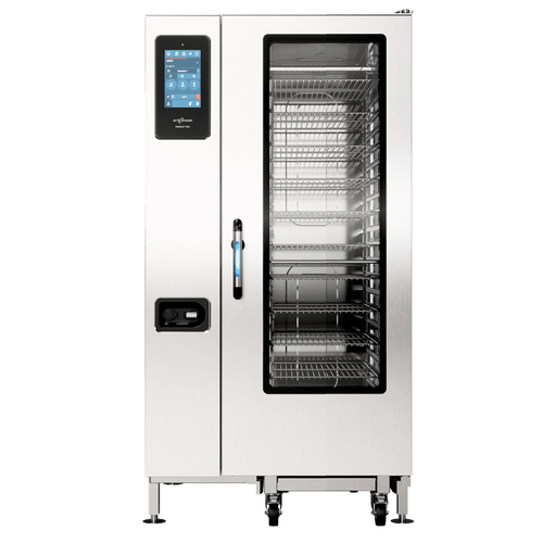 Alto-Shaam 20-10G Pro Prodigi Natural Gas Boiler-Free Roll-In 20 Pan Combi Oven- 208-240V,  3 Phase