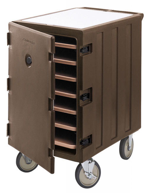 Cambro 1826LTC3131 Camcart Dark Brown Mobile Cart for 18" x 26" Sheet Pans and Trays