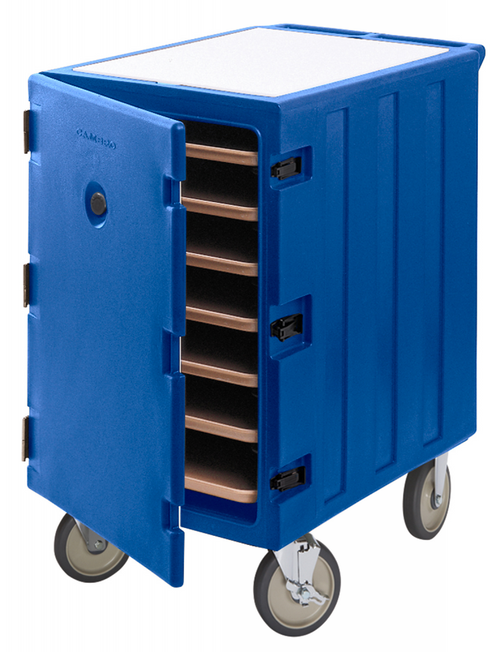 Cambro 1826LTC3186 Camcart Navy Blue Mobile Cart for 18" x 26" Sheet Pans and Trays
