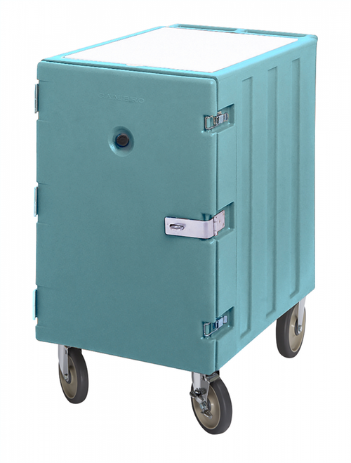 Cambro 1826LTCSP401 Camcart Slate Blue Mobile Cart for 18" x 26" Sheet Pans and Trays with Security Package