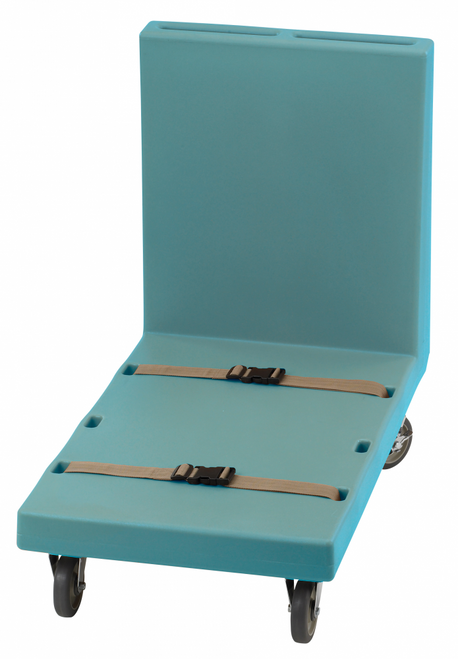 Cambro 2436UTHS401 600 lb. Slate Blue Utility Truck with Two Straps