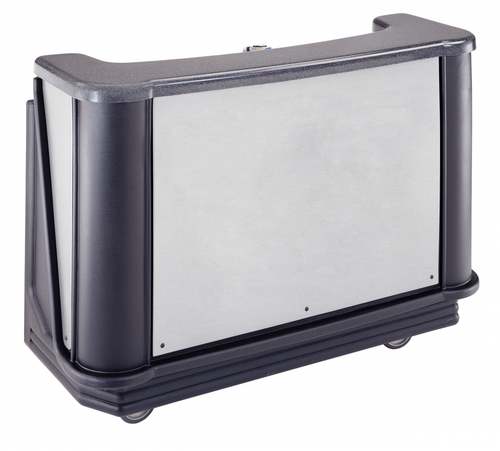 Cambro BAR650DS770 Chicago Designer Series Cambar 67" Portable Bar with 7-Bottle Speed Rail