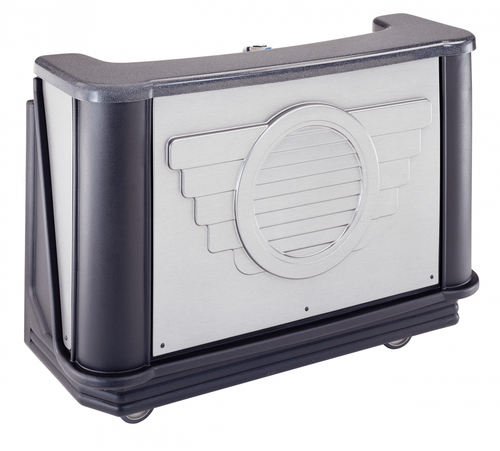 Cambro BAR650DSCP667 Manhattan Designer Series Cambar 67" Portable Bar with 7-Bottle Speed Rail and Cold Plate