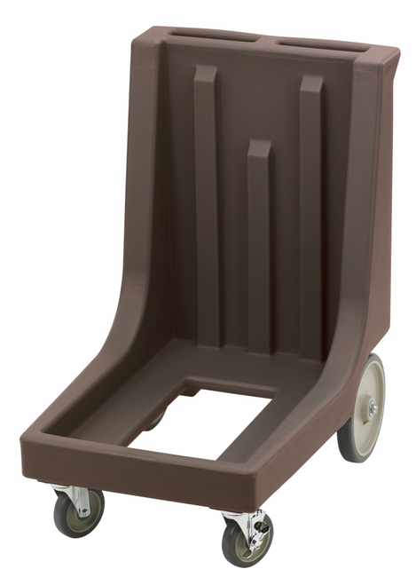 Cambro CD100HB131 Dark Brown Camdolly for Cambro Camcarriers and Camtainers with Handle & Rear Easy Wheels