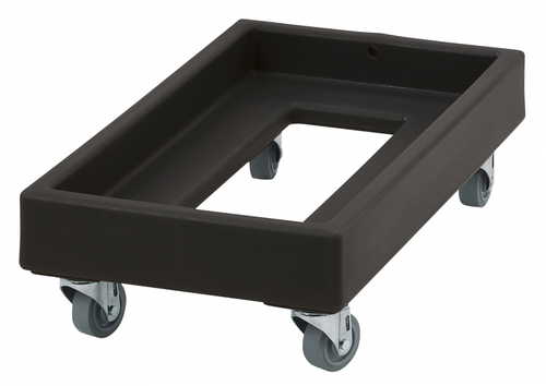 Cambro CD1327110 300 lb. Black Camdolly Milk Crate Dolly