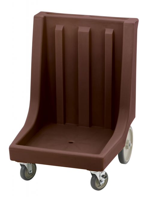 Cambro CD2020HB131 Dark Brown Camdolly Dish Rack / Glass Rack Dolly with 10" Rear Wheels - 350 lb.