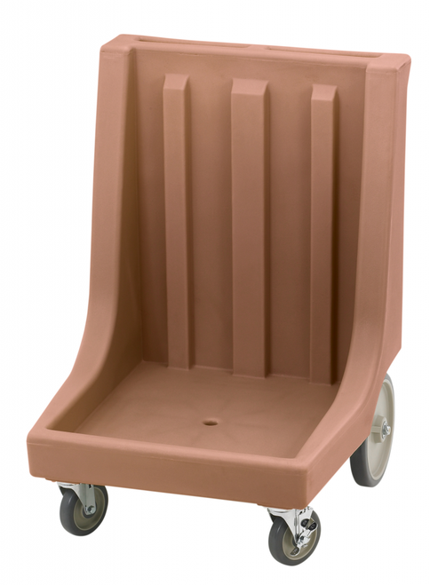 Cambro CD2020HB157 Coffee Beige Camdolly Dish Rack / Glass Rack Dolly with 10" Rear Wheels - 350 lb.