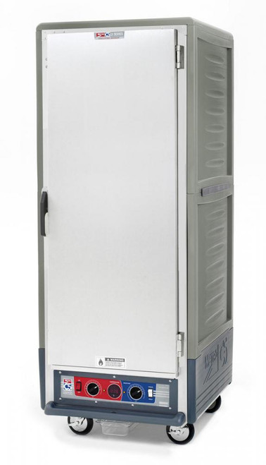 Metro C539-CLFS-4-GY C5 3 Series Low Wattage Heated Holding and Proofing Cabinet with Solid Single Door - Gray