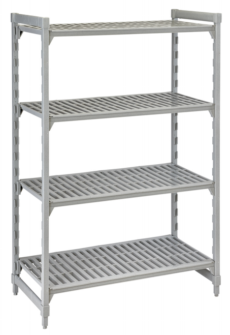 Cambro CPU244872V4480 Camshelving® Premium Shelving Unit with 4 Vented Shelves 24" x 48" x 72"