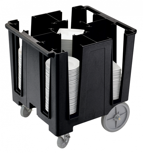 Cambro DCS950110 Versa Black Dish Caddy with Vinyl Cover - 5 Column