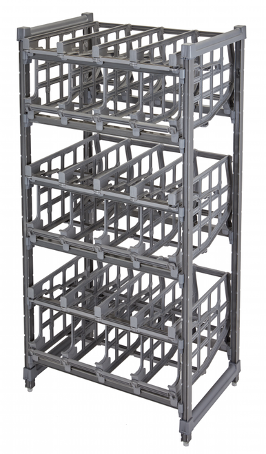 Cambro EXU243672C96580 Camshelving® Elements Full-Size Stationary Free Standing #10 Can Rack Unit