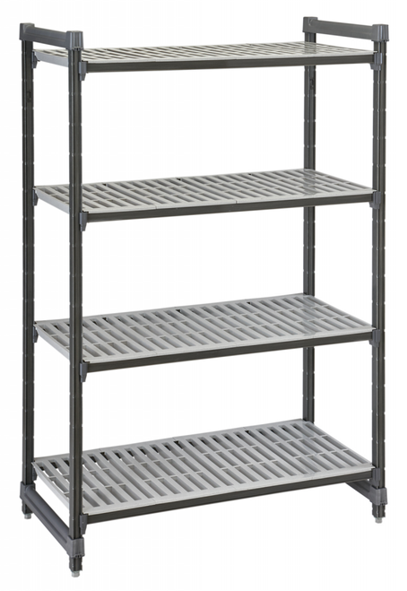 Cambro ESU244872V4580 Camshelving® Elements Vented 4-Shelf Stationary Starter Unit - 24" x 48" x 72"