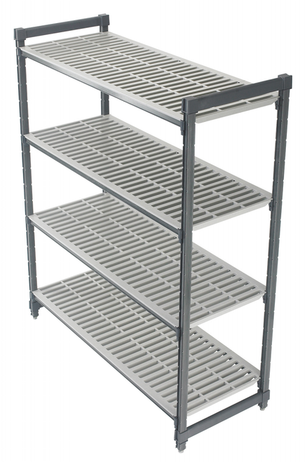 Cambro ESU247272V4580 Camshelving® Elements Vented 4-Shelf Stationary Starter Unit - 24" x 72" x 72"