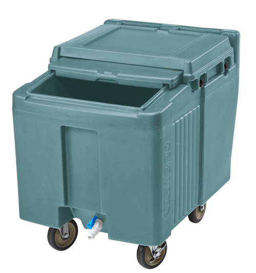 Cambro - SlidingLid Slate Blue Mobile Ice Bin - 125 lb. Capacity - ICS125L401