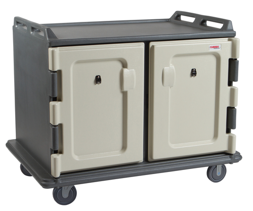 Cambro MDC1418S20191 Granite Gray Meal Delivery Cart 20 Tray