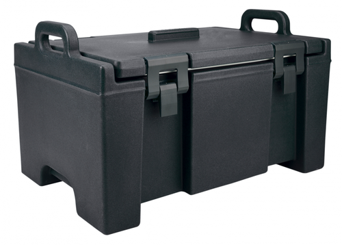 Cambro UPC100110 Camcarrier® Black Top Loading 8" Deep Insulated Food Pan Carrier