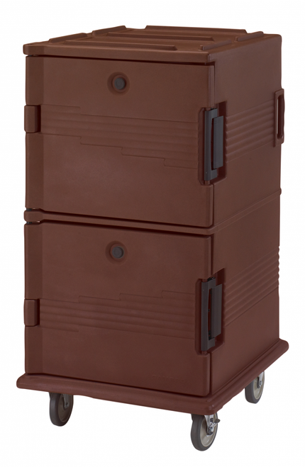 Cambro - Ultra Camcarts Dark Brown Insulated Food Pan Carrier with Heavy-Duty Casters - Holds 24 Pans - UPC1600HD131