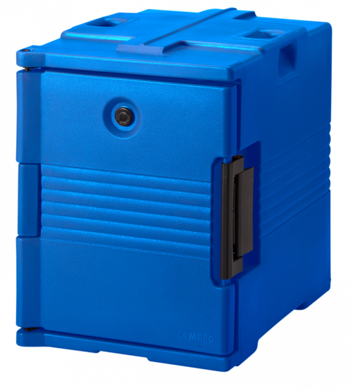 Cambro Ultra Pan Carrier® Navy Blue Front Loading Insulated Food Pan Carrier - 6 Full-Size Pan Max Capacity