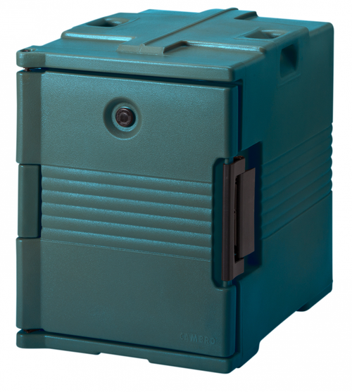 Cambro Ultra Pan Carrier® Granite Green Front Loading Insulated Food Pan Carrier - 6 Full-Size Pan Max Capacity