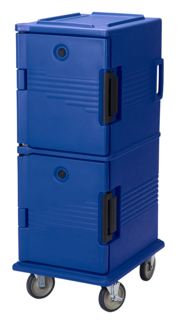 Cambro UPC800186 Ultra Camcarts® Navy Blue Insulated Food Pan Carrier - Holds 12 Pans
