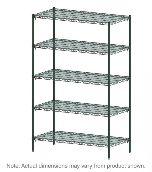 Metro 5A317K3 Stationary Super Erecta Adjustable 2 Series Metroseal 3 Wire Shelving Unit - 18" x 24" x 74"